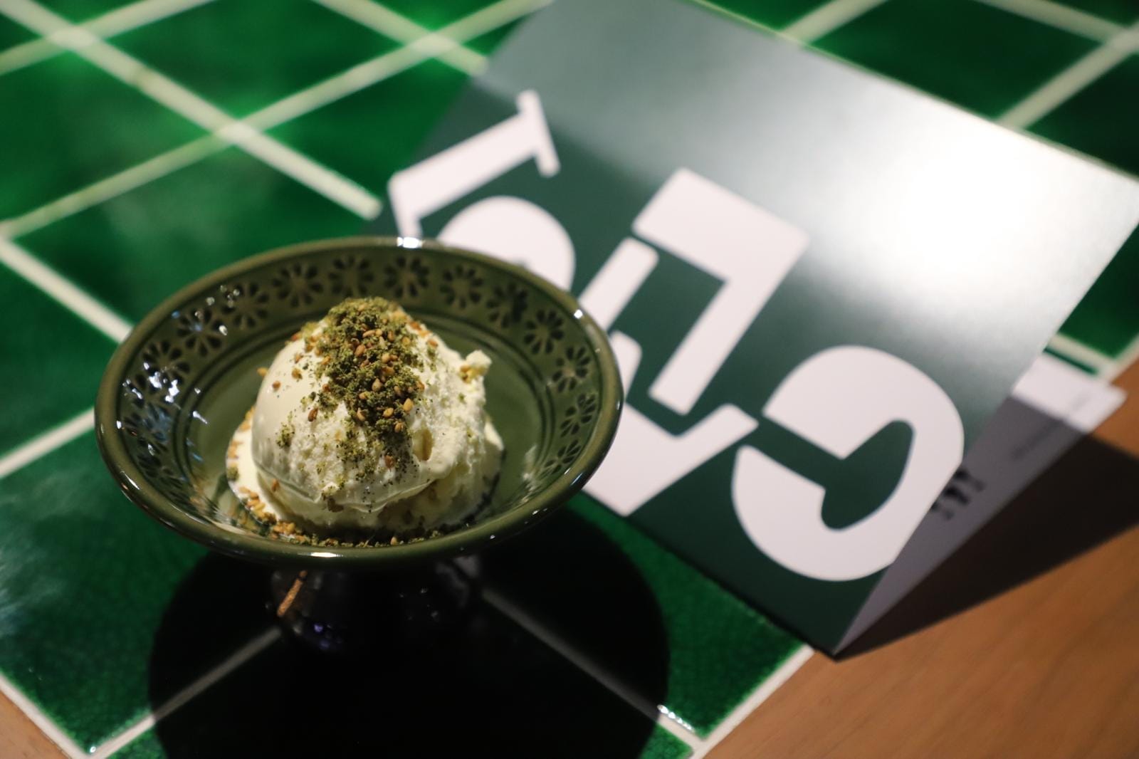 Pistachio ice cream
